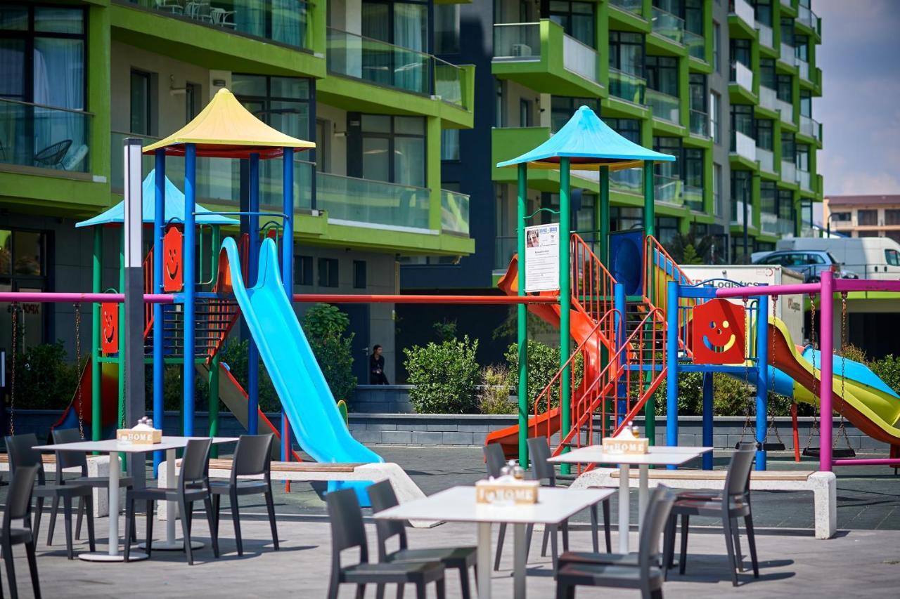 Crazy Sea View 1Br Apartment Spa Pools Resort Mamaia Dış mekan fotoğraf